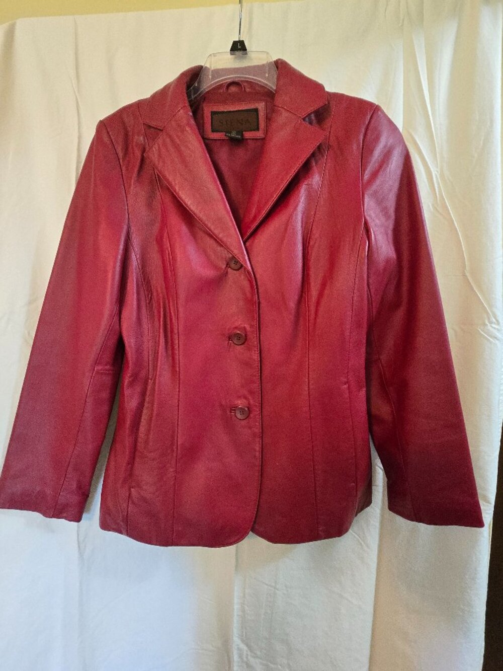 RED Leather Jacket SIZE 10